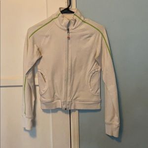 Lululemon white zip up jacket
